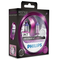 Галогенные лампы Philips Color Vision Purple H7 3350K 12V 55W - 2шт.