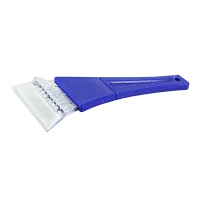 Скребок для уборки снега и льда Clingo SIBO-119, 7х17 см, с пластиковой ручкой, синий купить